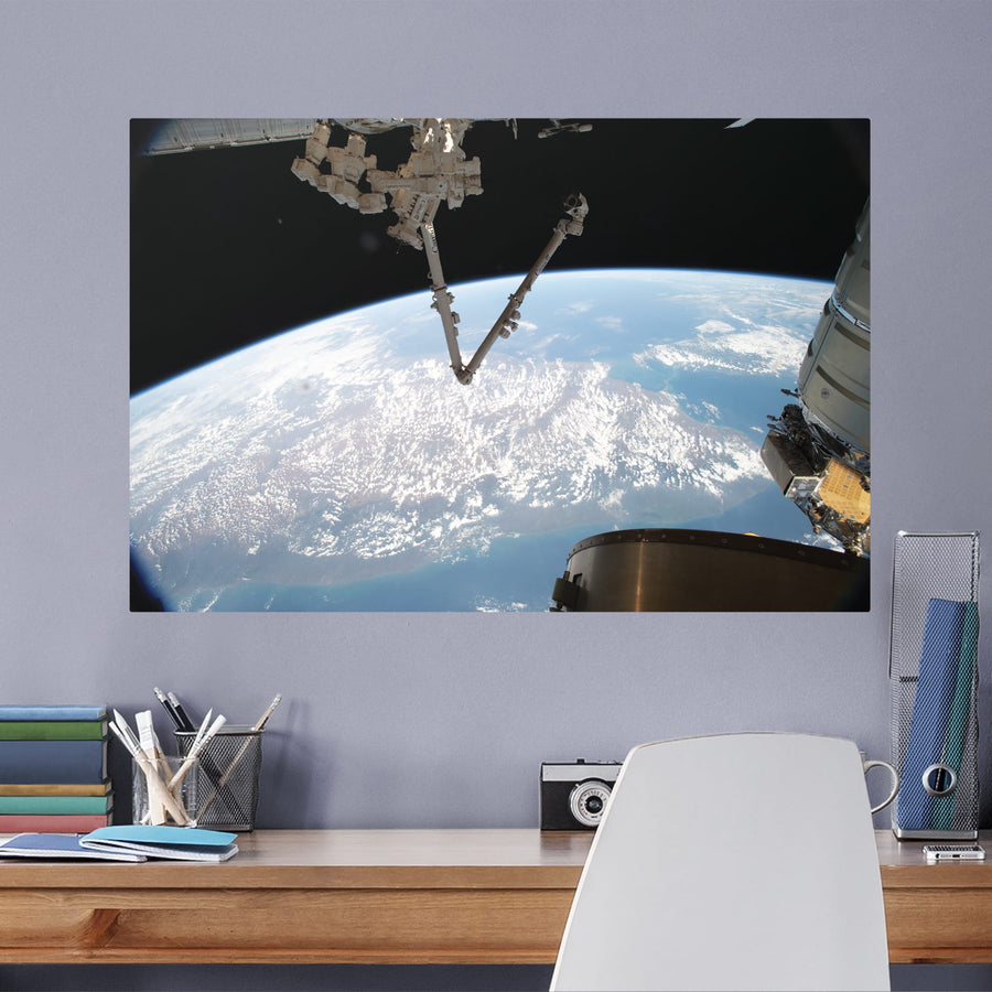 Space Station - Peel & Stick Poster - Official NASA - Reusable Vinyl Wall Decal