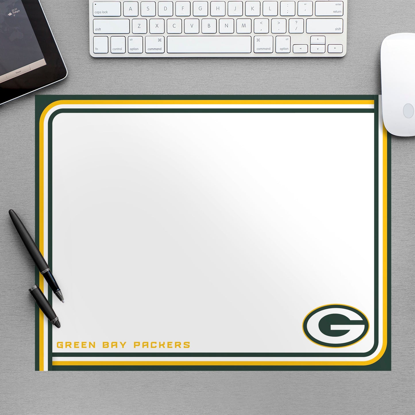 Green Bay Packers:  Dry Erase Whiteboard        - Officially Licensed NFL Removable Wall   Adhesive Decal