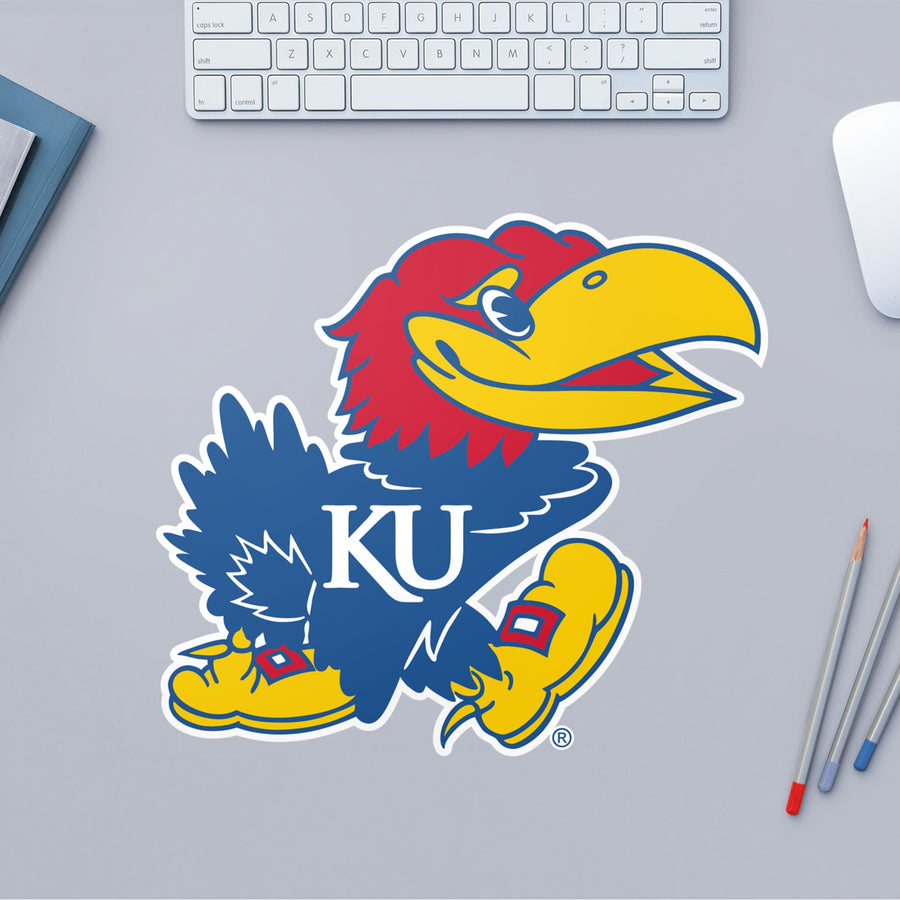 Kansas Jayhawks - RealBig Logo Collection - Official NCAA - Reusable Vinyl Wall Decals