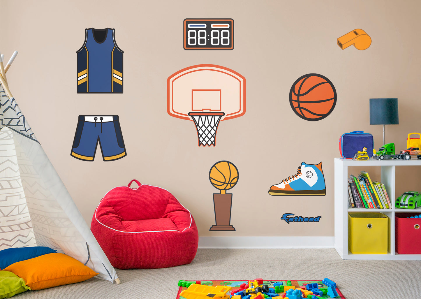 Sports Basketball Collection  -  Removable Wall Decal