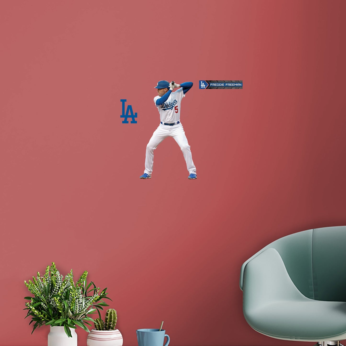 Los Angeles Dodgers: Freddie Freeman Home - Officially Licensed MLB Removable Adhesive Decal