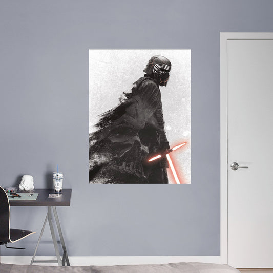 Kylo Ren Mural        - Officially Licensed Star Wars Removable Wall   Adhesive Decal