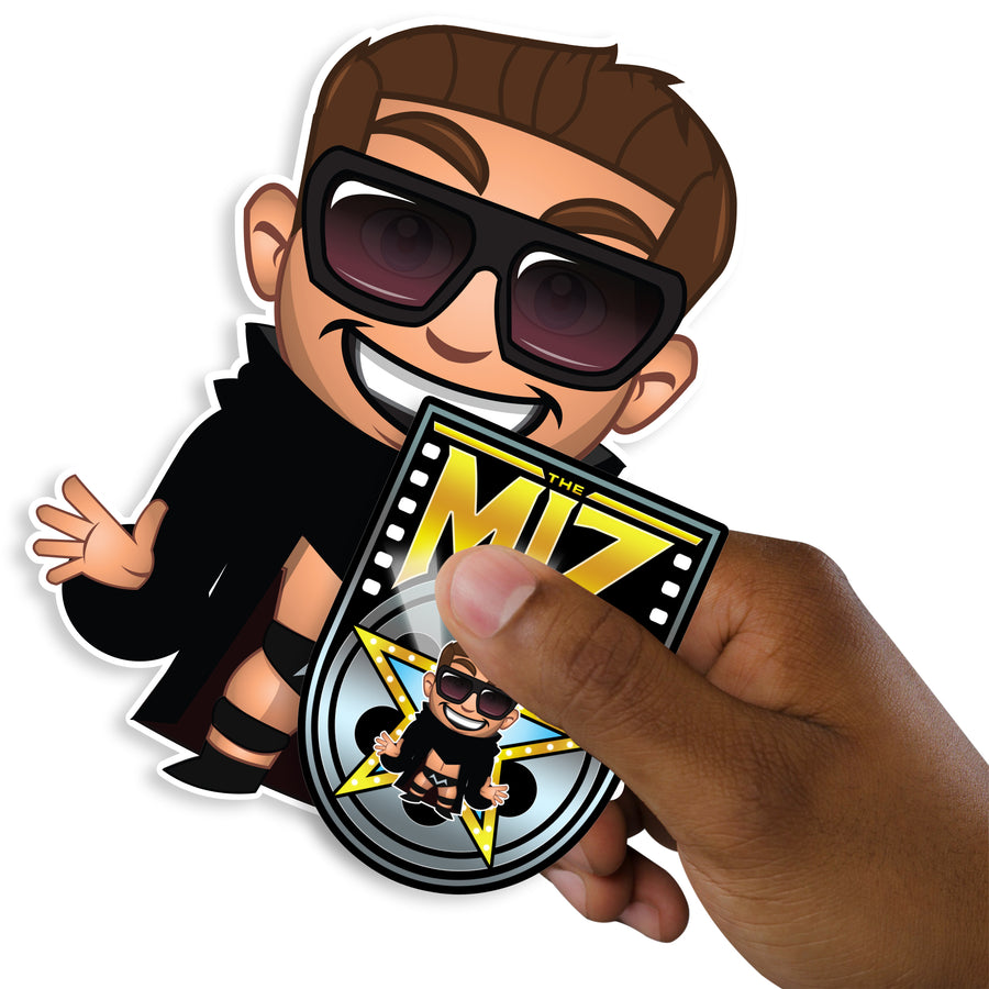 Miz - 5 Minis (Mixed Sizes) - Official WWE - Reusable Vinyl Decals