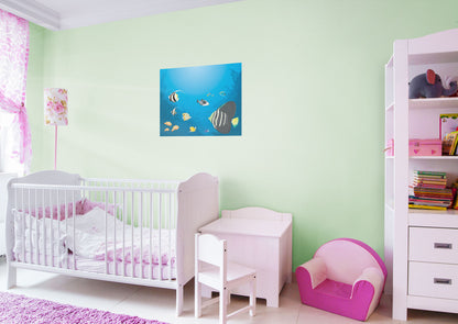 Nursery:  Quiet Mural        -   Removable Wall   Adhesive Decal