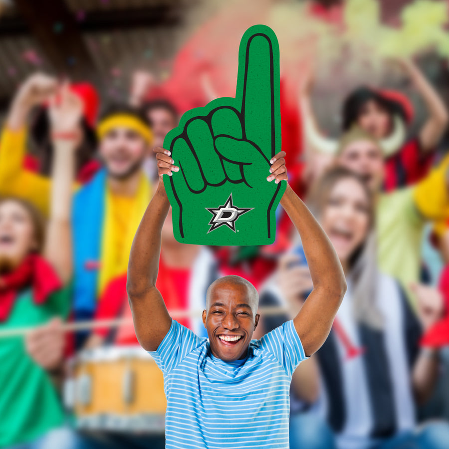 Foam Finger - Big Head - Official NHL - Dallas Stars - Foam Core Cutout