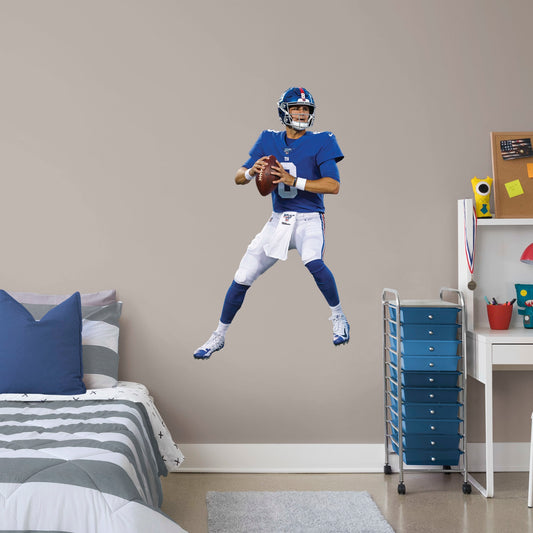 New York Giants: Daniel Jones         - Officially Licensed NFL Removable Wall   Adhesive Decal