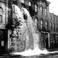 Booze pours out during a raid on a still during Prohibition - Officially Licensed Detroit News Canvas