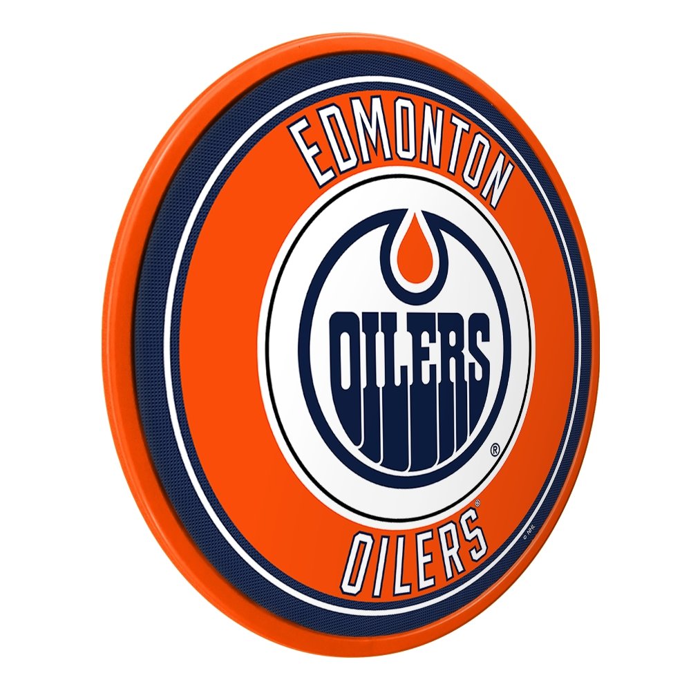 Edmonton Oilers: Modern Disc Wall Sign - The Fan-Brand