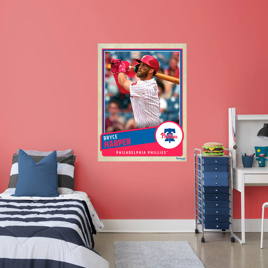 Philadelphia Phillies: Bryce Harper 2022 Poster        - Officially Licensed MLB Removable     Adhesive Decal