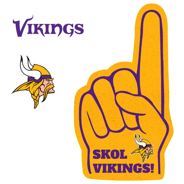 Fathead Minnesota Vikings Vicious Viking 5-Pack Removable Wall Decal