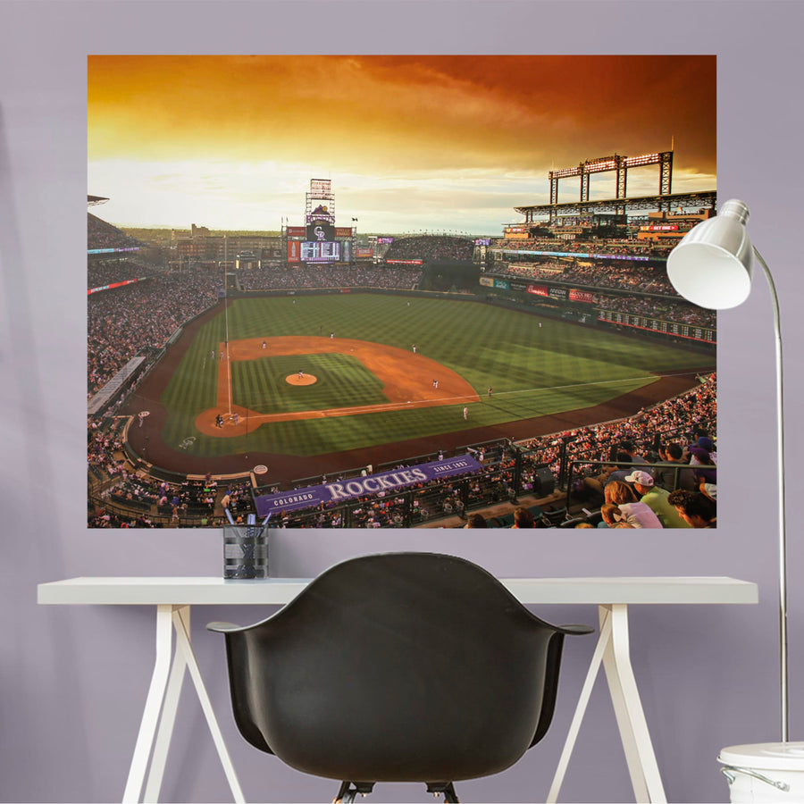 Colorado Rockies - Ballpark Mural - Peel & Stick Poster - Official MLB - Reusable Vinyl Wall Decal