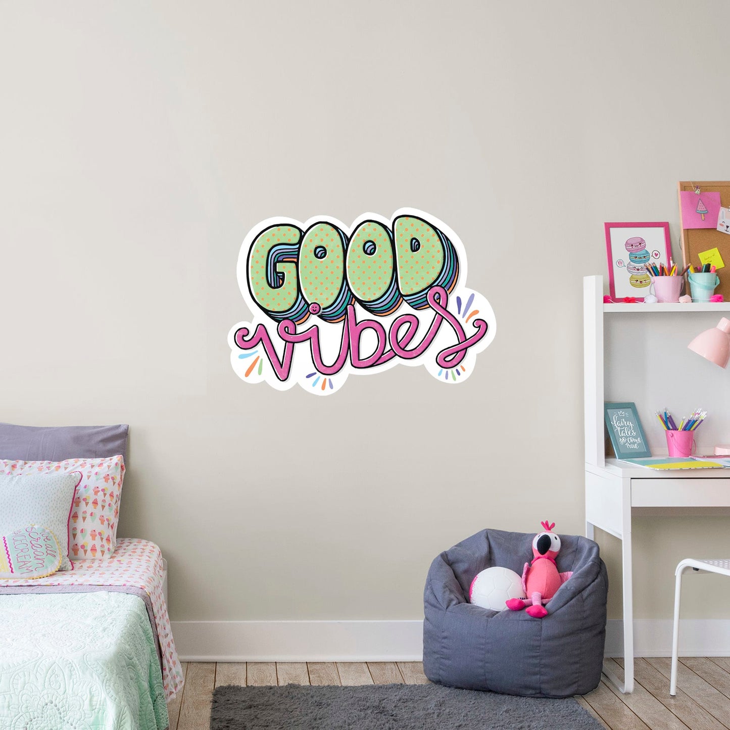 Good Vibes        - Officially Licensed Big Moods Removable     Adhesive Decal