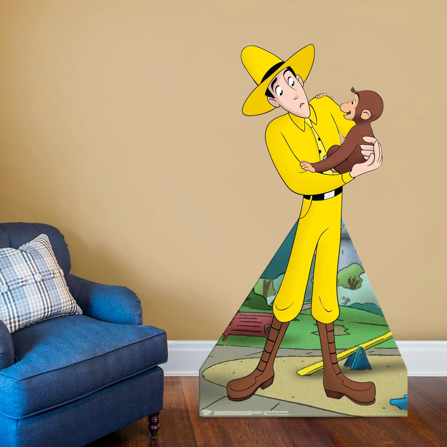 Curious George: TED Stand Life-Size   Foam Core Cutout  - Officially Licensed NBC Universal    Stand Out