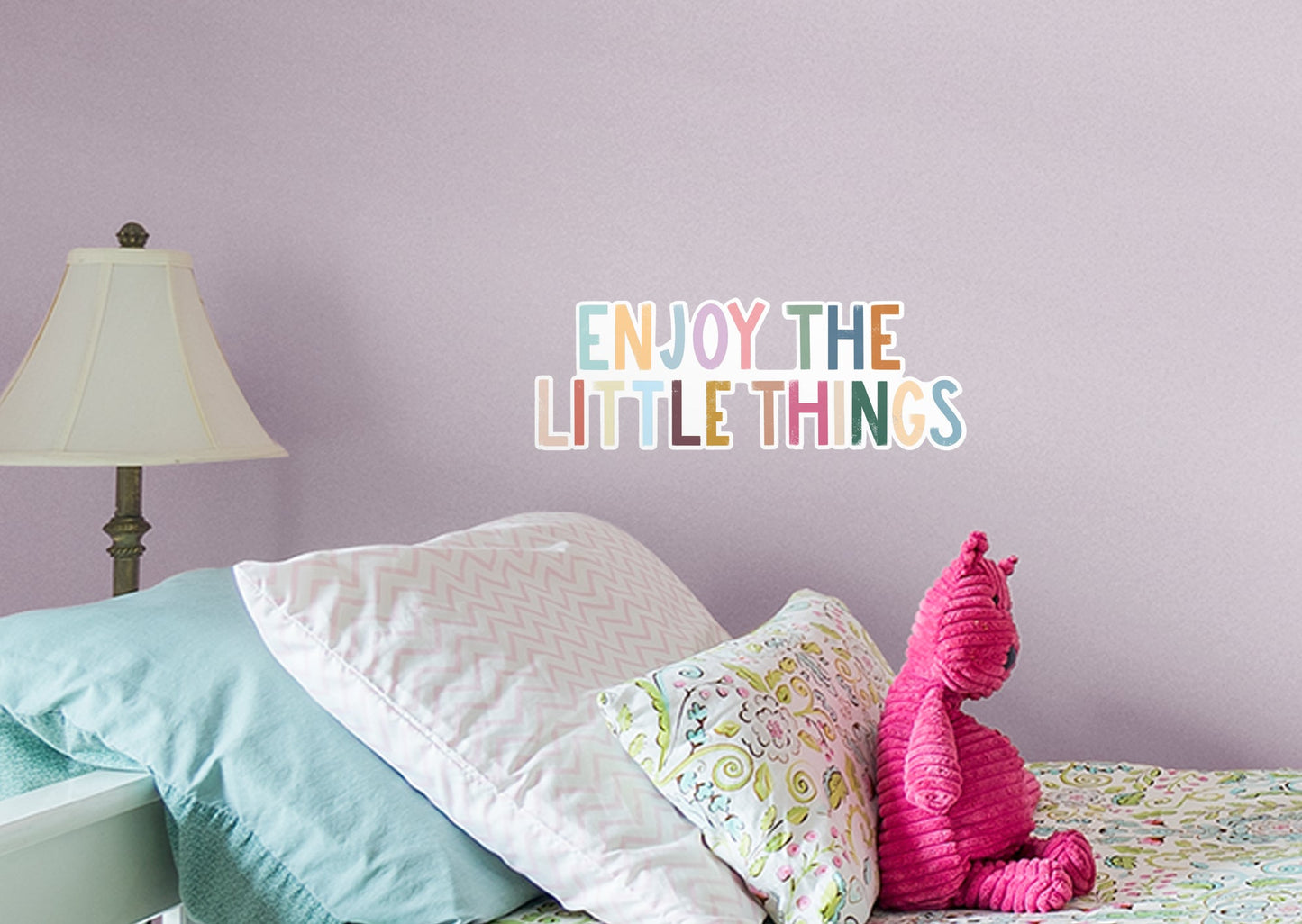 Enjoy The Little Things Multicolor        - Officially Licensed Big Moods Removable     Adhesive Decal