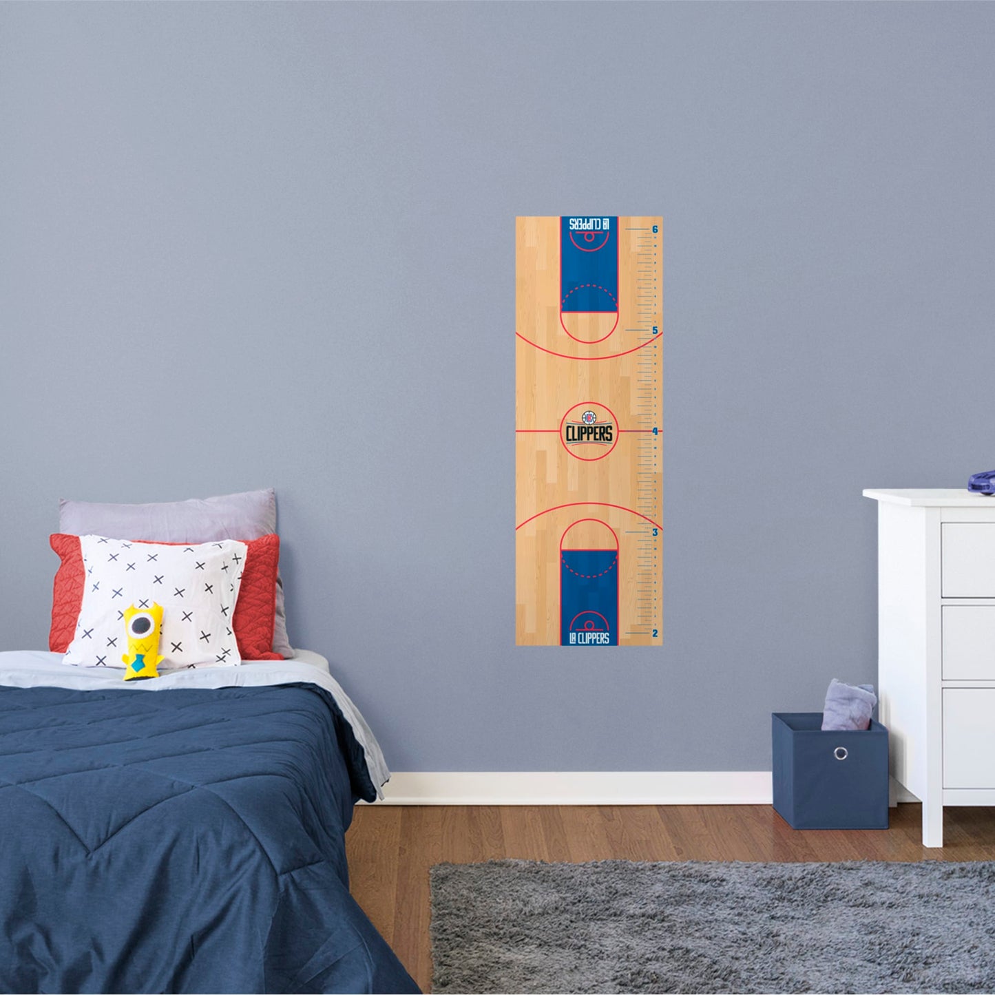 Los Angeles Clippers: Growth Chart - Officially Licensed NBA Removable Wall Decal