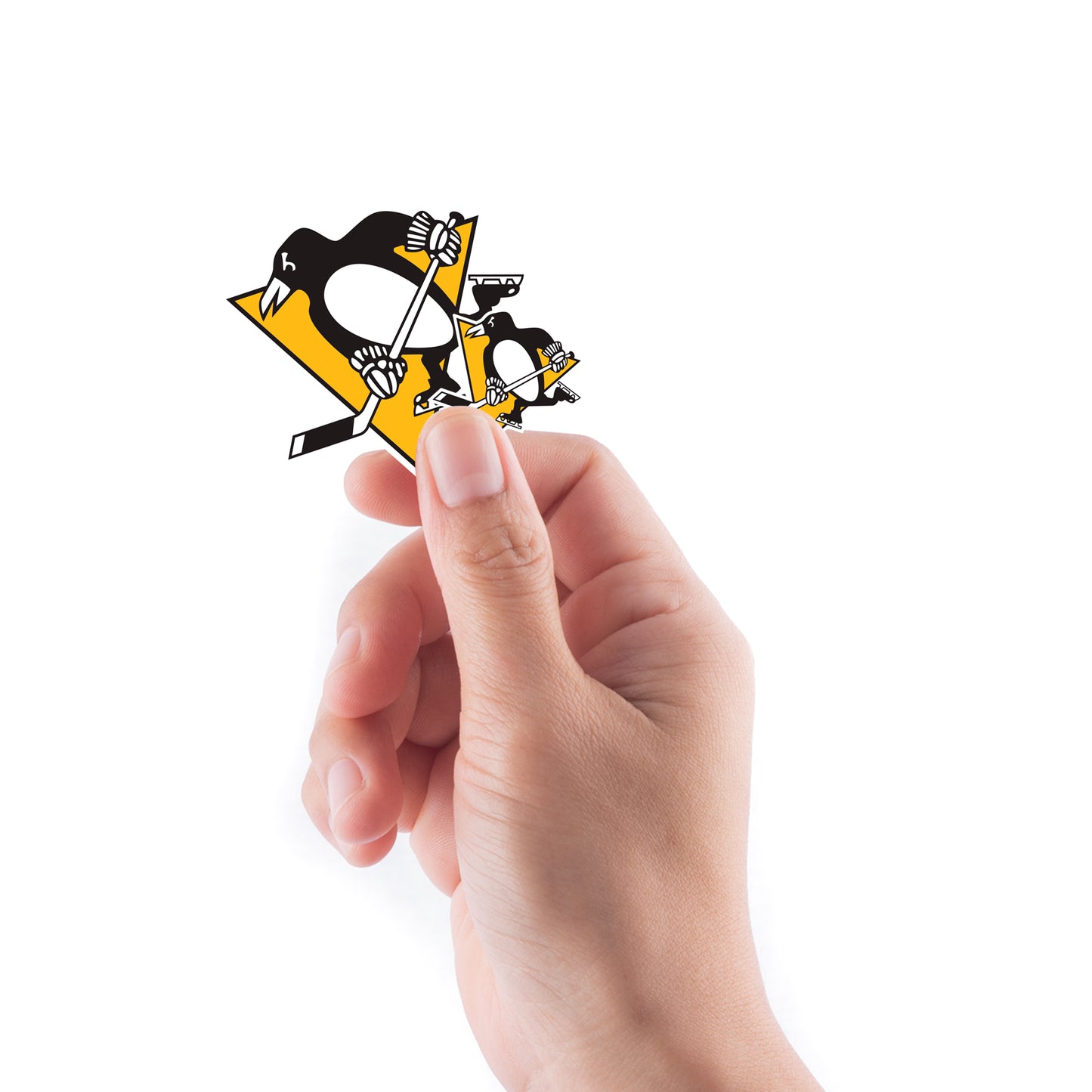 Sheet of 5 -Pittsburgh Penguins:   Logo Minis        - Officially Licensed NHL Removable    Adhesive Decal