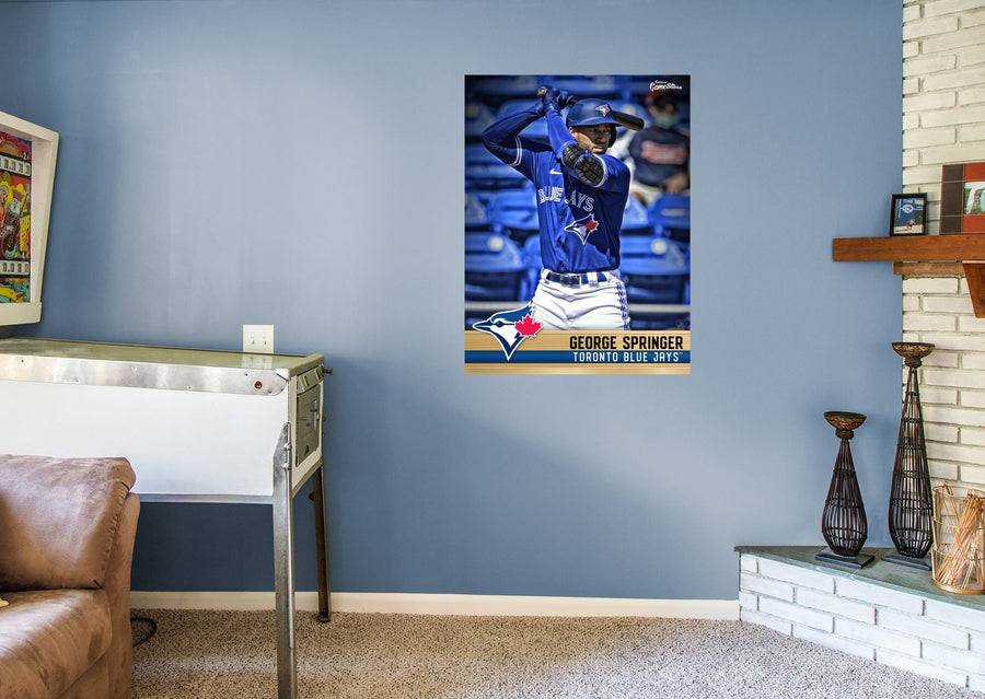 George Springer - GameStars Series - Peel & Stick Poster - Official MLB - Toronto Blue Jays - Reusable Vinyl Wall Decal