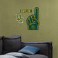 Baylor Bears: Foam Finger - Officially Licensed NCAA Removable Adhesive Decal