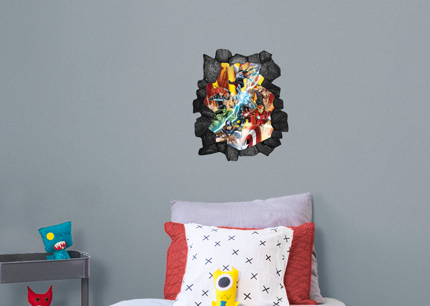 Avengers: Broken Wall 6 Instant Window - Officially Licensed Marvel Removable Adhesive Decal