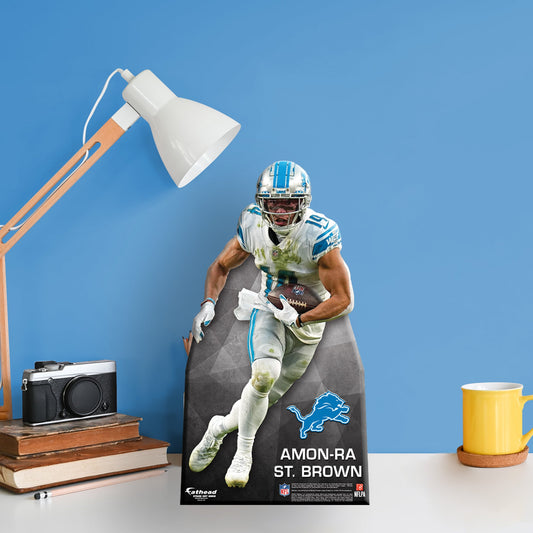 Detroit Lions: Amon-Ra St. Brown Mini Cardstock Cutout - Officially Licensed NFL Stand Out