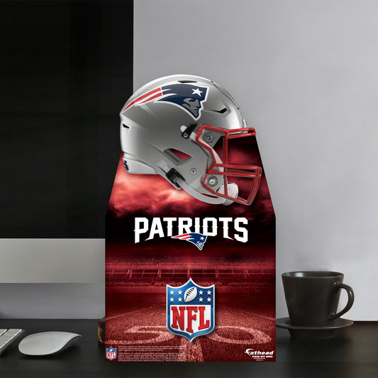 New England Patriots:   Helmet  Mini   Cardstock Cutout  - Officially Licensed NFL    Stand Out