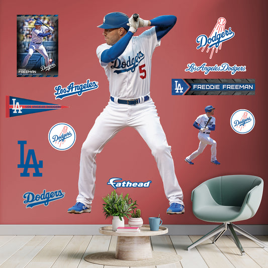 Los Angeles Dodgers: Freddie Freeman  Home        - Officially Licensed MLB Removable     Adhesive Decal