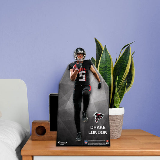 Atlanta Falcons: Drake London Mini Cardstock Cutout - Officially Licensed NFL Stand Out