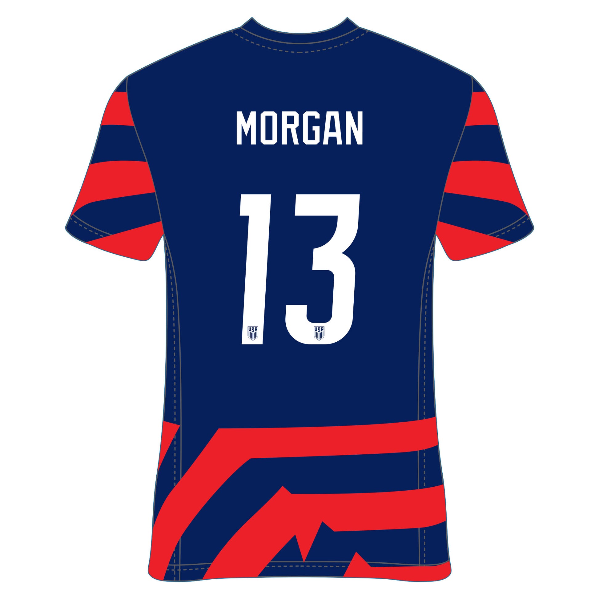 Alex Morgan Jersey Graphic Icon - Officially Licensed USWNT Removable  Adhesive Decal