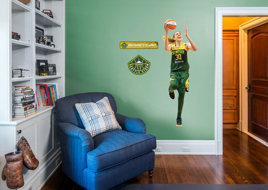 Seattle Storm: Breanna Stewart         - Officially Licensed WNBA Removable Wall   Adhesive Decal