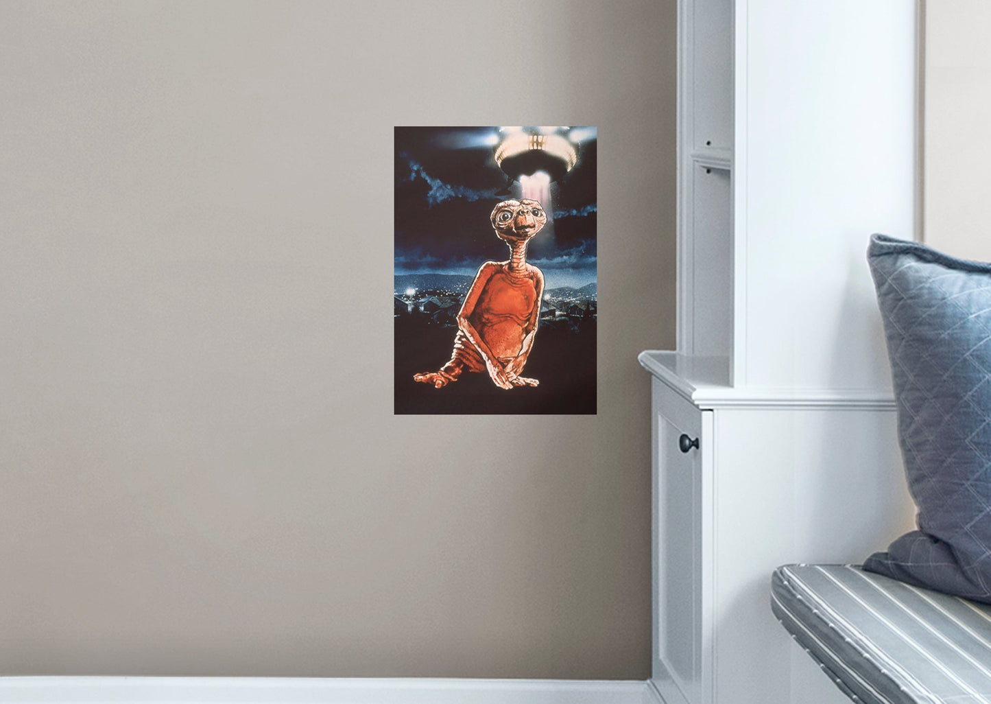 E.T.:  ET with Spaceship Mural        - Officially Licensed NBC Universal Removable Wall   Adhesive Decal