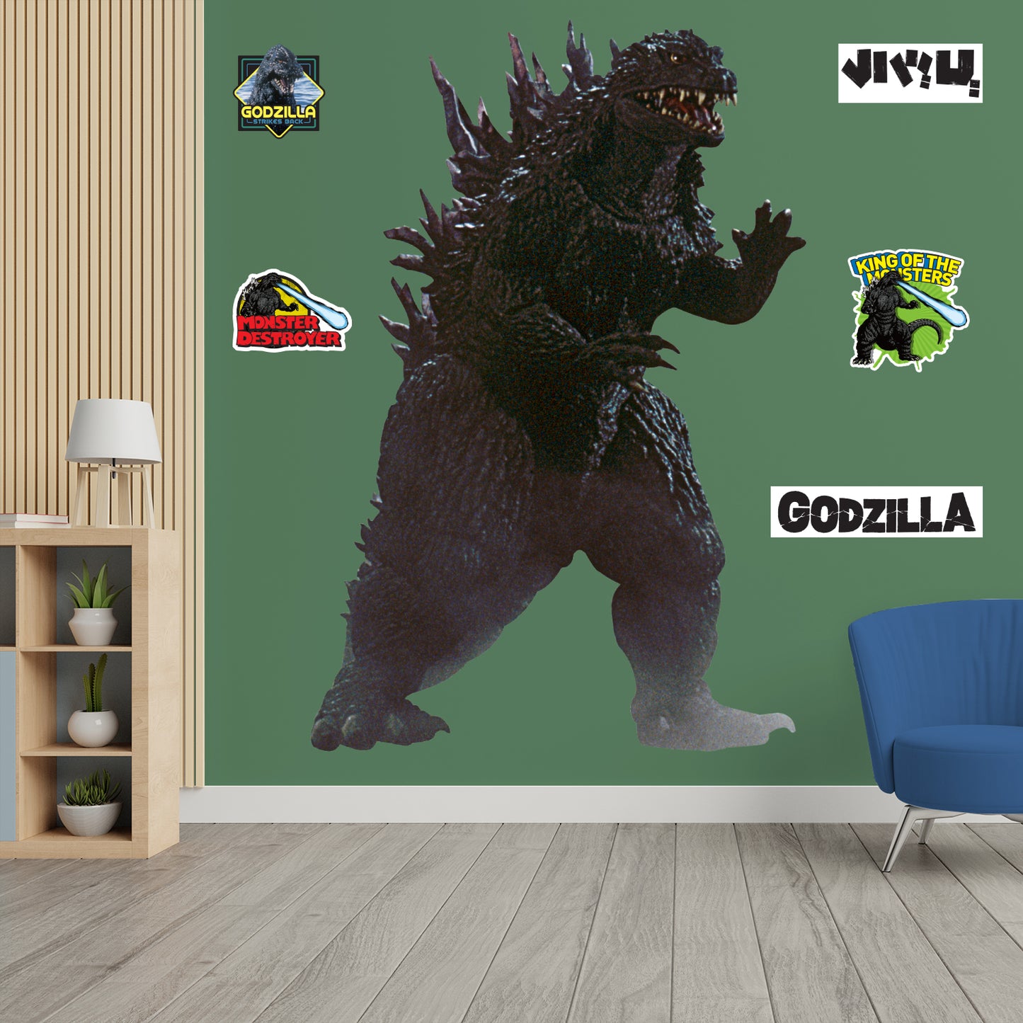 Godzilla: Godzilla (1999) Side RealBig        - Officially Licensed Toho Removable     Adhesive Decal