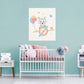 Nursery: Planes Balloons Mural        -   Removable Wall   Adhesive Decal