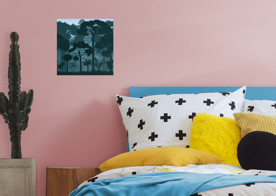 Jungle:  Wildness Mural        -   Removable Wall   Adhesive Decal
