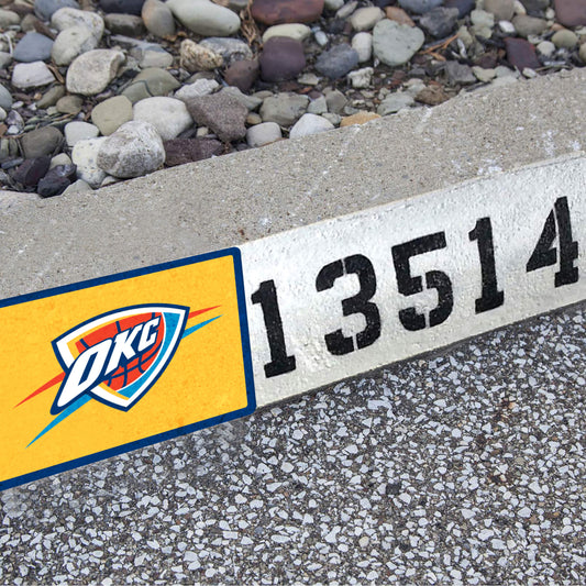 Oklahoma City Thunder:  Address Block Logo        - Officially Licensed NBA    Outdoor Graphic