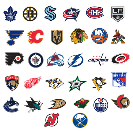 2022 NHL Team Logo Collection - Officially Licensed NHL Removable Adhe ...