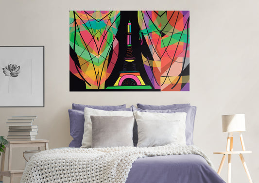 Dream Big Art:  Eiffel Tower Mural        - Officially Licensed Juan de Lascurain Removable Wall   Adhesive Decal