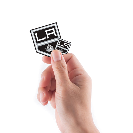 Sheet of 5 -Los Angeles Kings:   Logo Minis        - Officially Licensed NHL Removable    Adhesive Decal