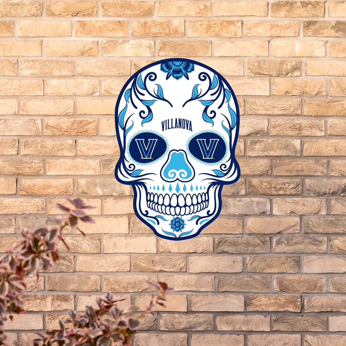 Villanova Wildcats:   Outdoor Skull        - Officially Licensed NCAA    Outdoor Graphic