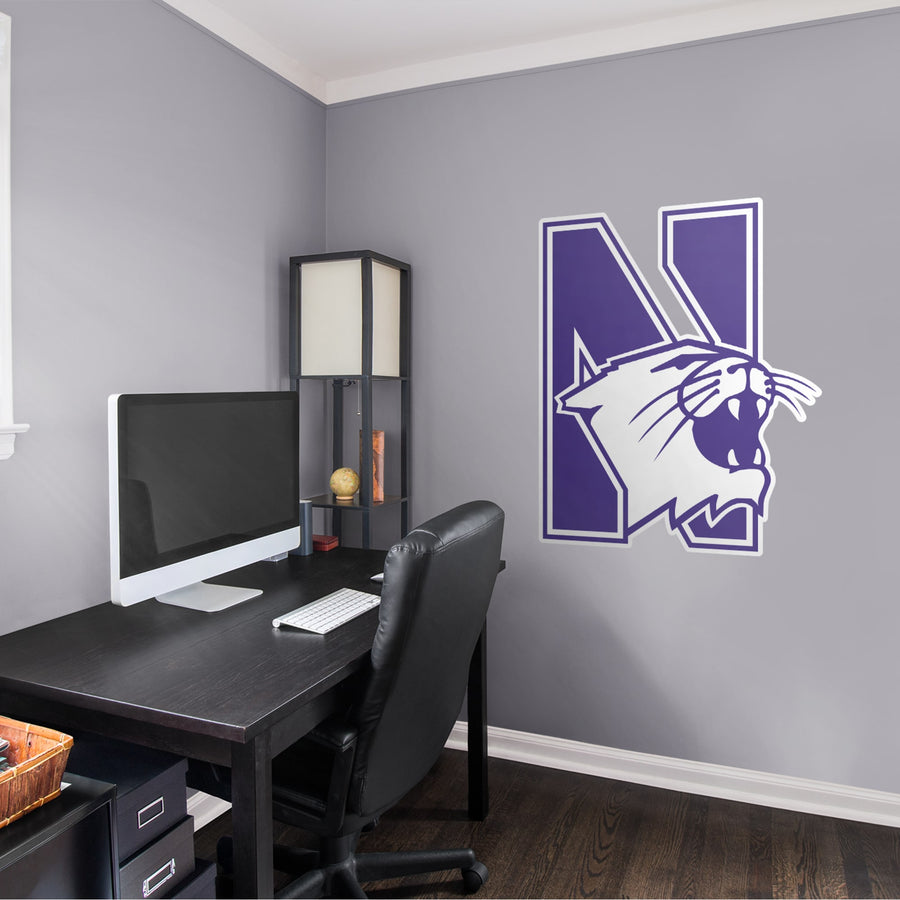 Northwestern Wildcats - RealBig Logo Collection - Official NCAA - Reusable Vinyl Wall Decals