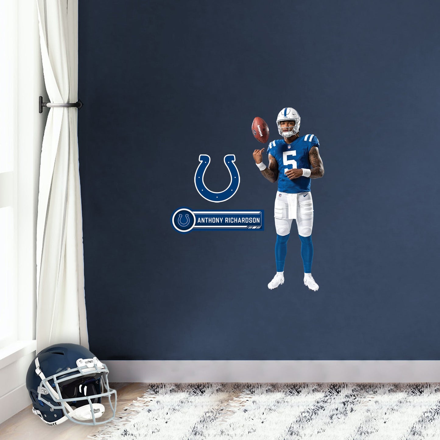 Indianapolis Colts: Anthony Richardson  Preseason        - Officially Licensed NFL Removable     Adhesive Decal