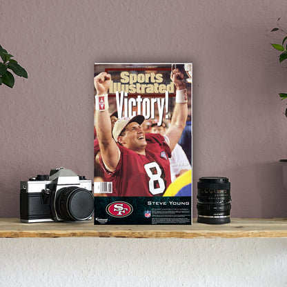 San Francisco 49ers: Steve Young February 1995 Sports Illustrated Cover  Mini   Cardstock Cutout  - Officially Licensed NFL    Stand Out