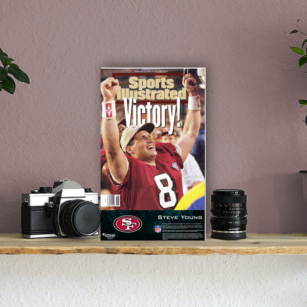 San Francisco 49ers: Steve Young January 1995 Sports Illustrated Cover –  Fathead