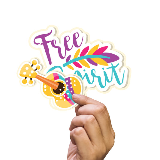 Sheet of 5 -Back to School:  Free Spirit Minis        -   Removable    Adhesive Decal