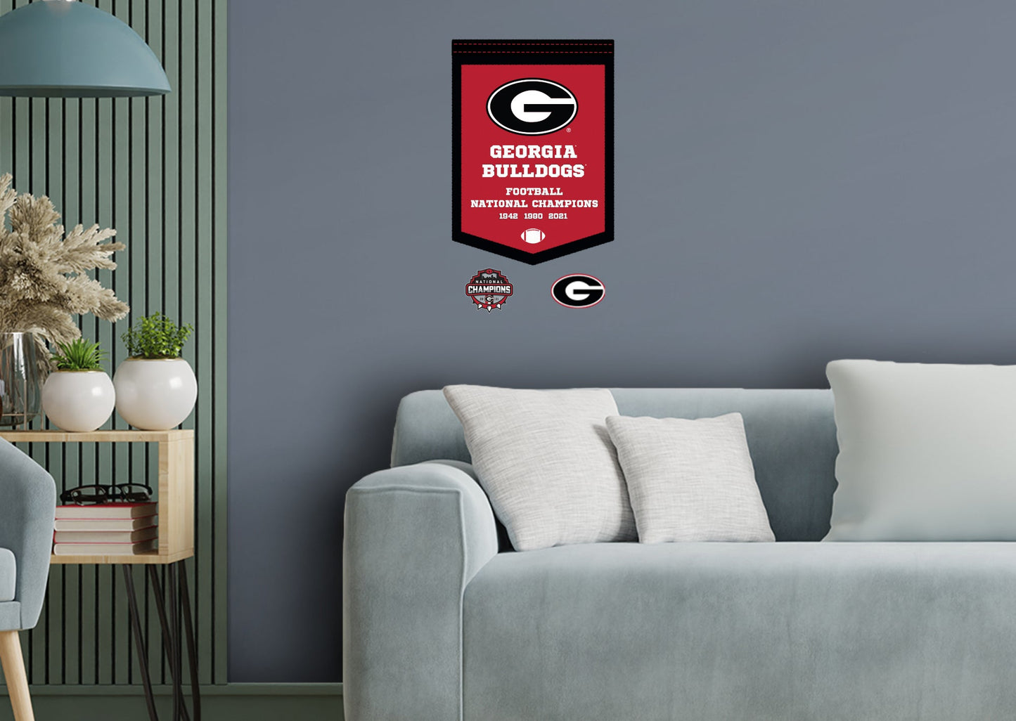 Georgia Bulldogs: 2021 Football Championships Banner - Officially Licensed NCAA Removable Adhesive Decal