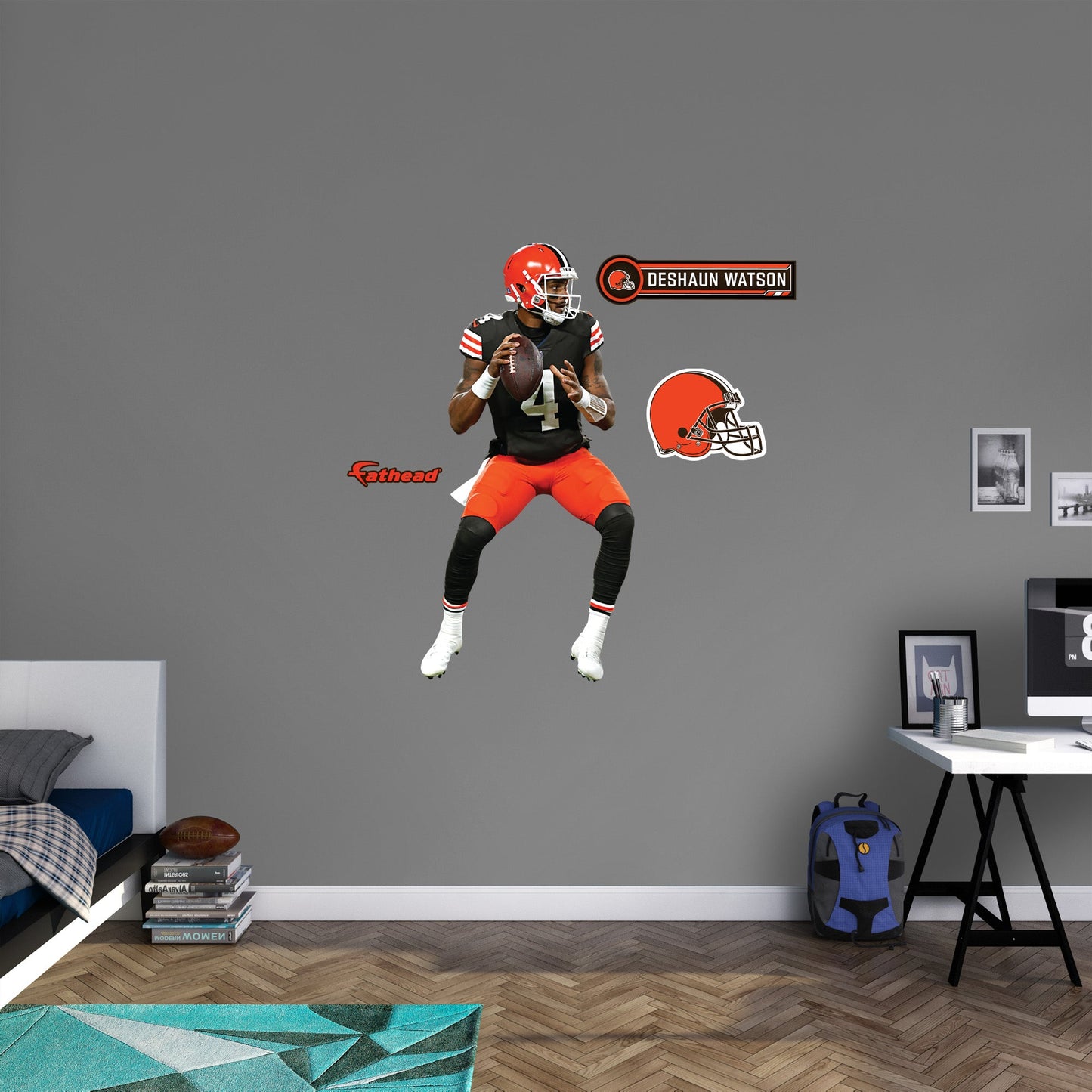 Cleveland Browns: Deshaun Watson         - Officially Licensed NFL Removable     Adhesive Decal