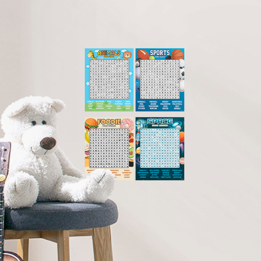 Word Search Collection - Removable Dry Erase Vinyl Decal