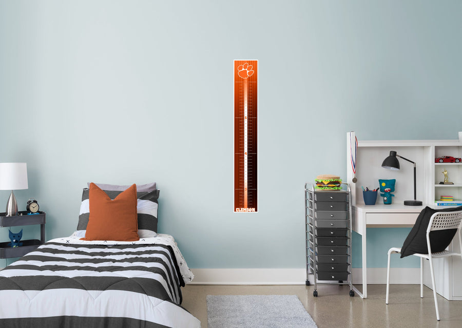 Clemson Tigers - Growth Chart - Official NCAA - Reusable Vinyl Wall Decal