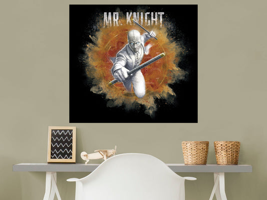 Moon Knight: Mr. Knight Smoke Mural        - Officially Licensed Marvel Removable     Adhesive Decal