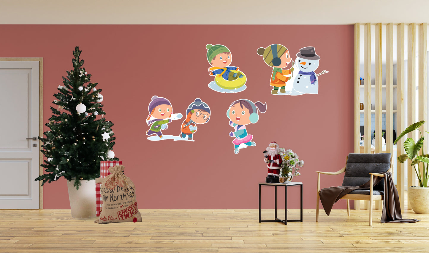 Seasons Decor: Winter Kids Collection - Removable Adhesive Decal