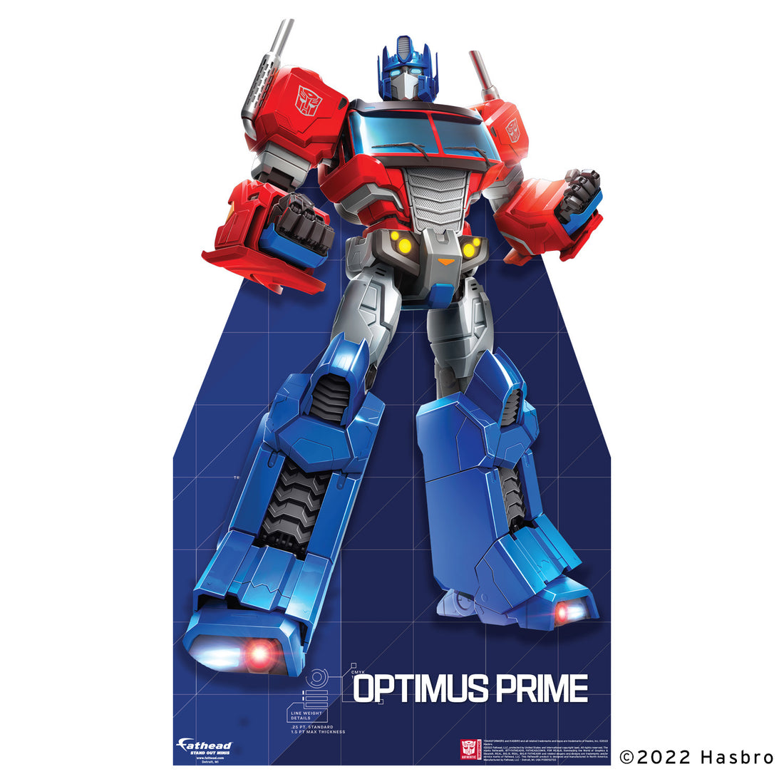 Transformers Optimus Prime Mini Cardstock Cutout Officially License